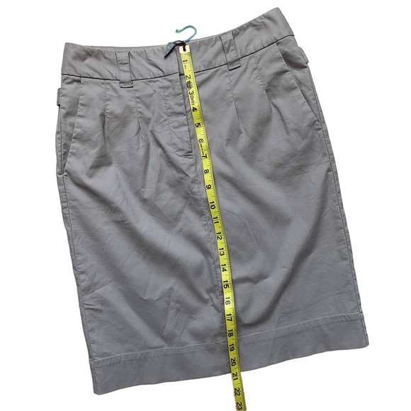 ANTHROPOLOGIE Elevenses Gray Chino Pencil Skirt Size 2 - Picture 8 of 8